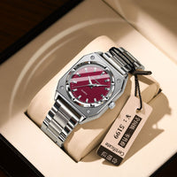 788 Silver Case Wine Red