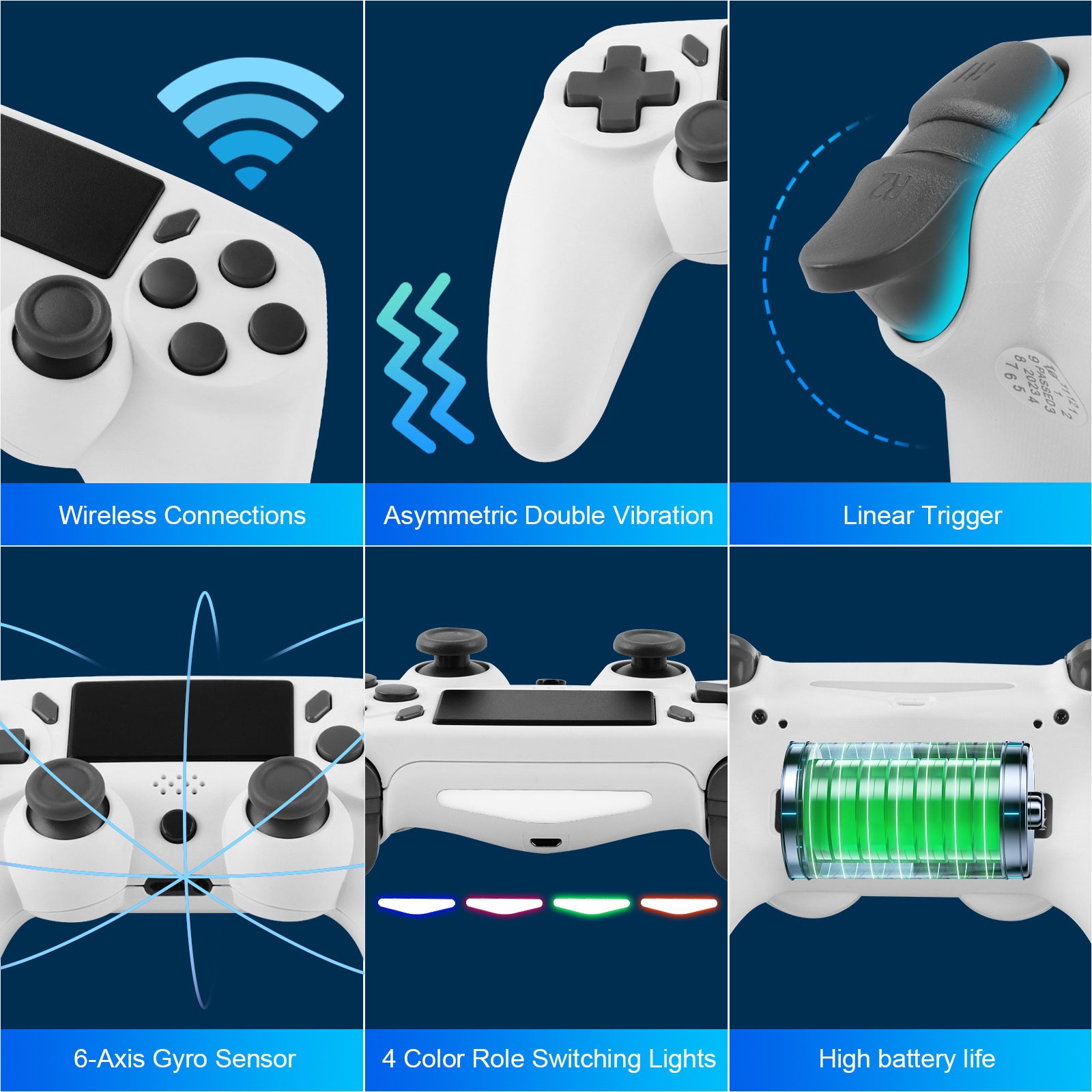 Six-axis Gyroscope Vibration Motion Sensing Game Handle