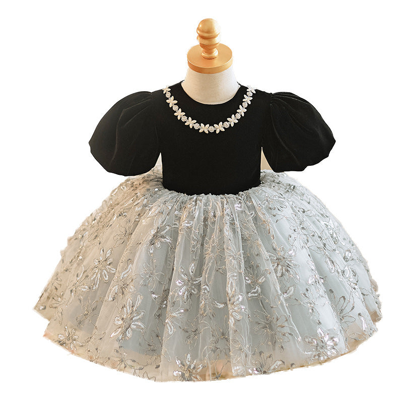 One-year-old Baby Girl Zhuazhou Small Dress Children Birthday Princess Dress