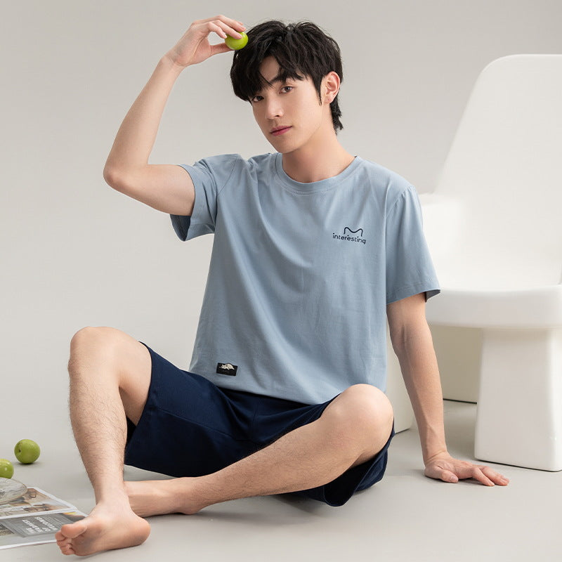 Boys Cotton Pajamas – New Casual Homewear Two-Piece Set