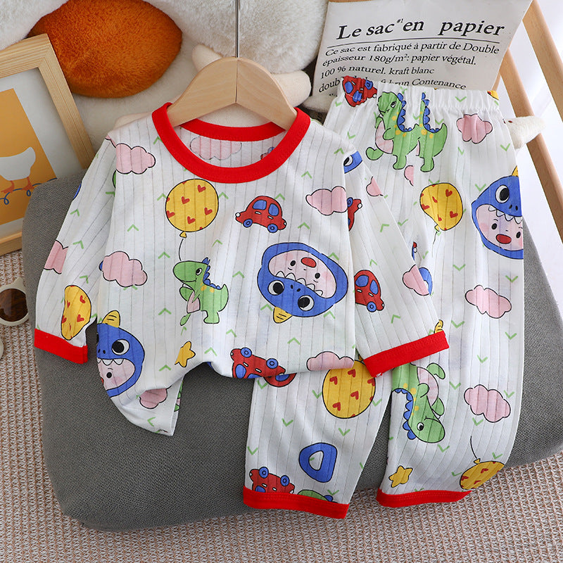 Children's Long-sleeved Trousers Homewear Suit