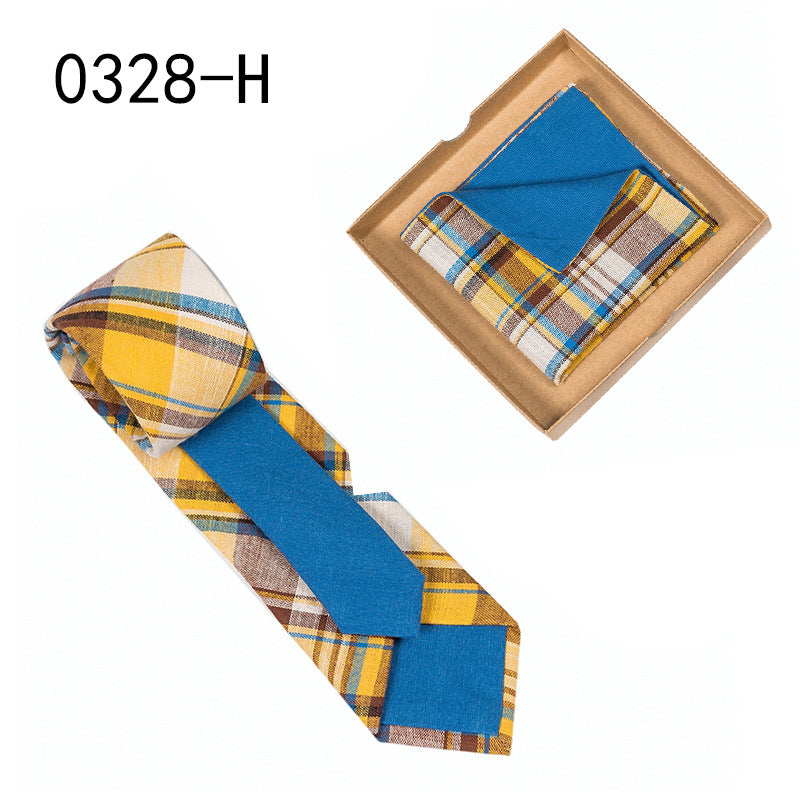 Men's Cotton Floral Tie & Pocket Square Set