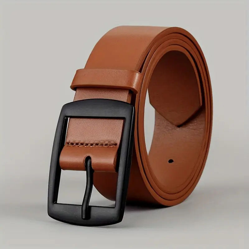 Men's Pin Buckle PU Microfiber Eyelet Belt