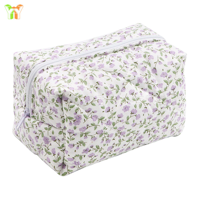 Floral Travel Makeup Bag – Multifunctional Large Capacity Cosmetic Organizer