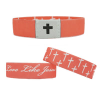 Rose Pink Cross Cloth Label