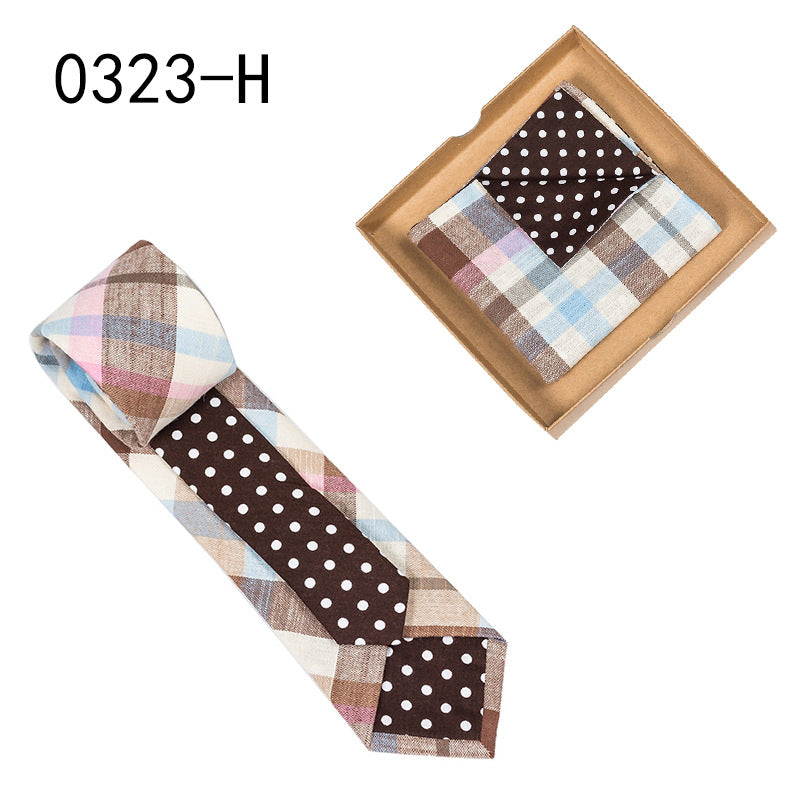 Men's Cotton Floral Tie & Pocket Square Set