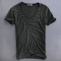 Dark Gray V Neck