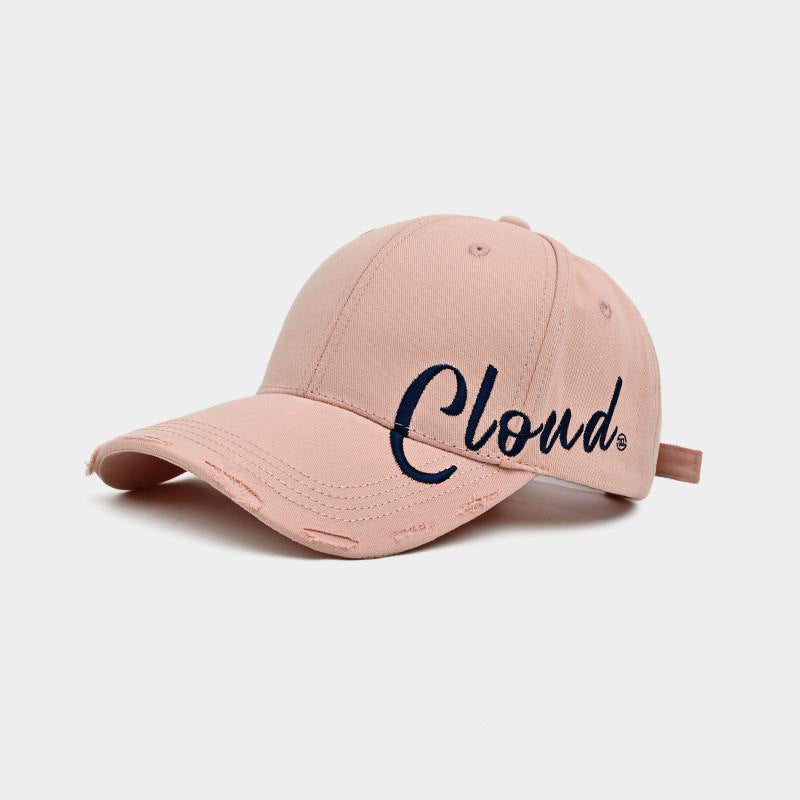 Adjustable Cotton Dome Peaked Children’s Baseball Cap with Side Letter Embroidery