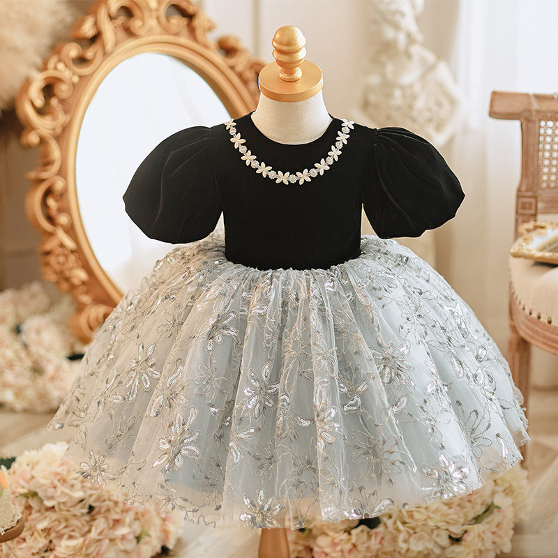 One-year-old Baby Girl Zhuazhou Small Dress Children Birthday Princess Dress