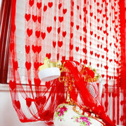 Modern Simple Polyester Love String Bead Curtain, 1x2m, Multiple Colors