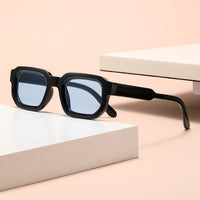 Black Frame Blue Lens