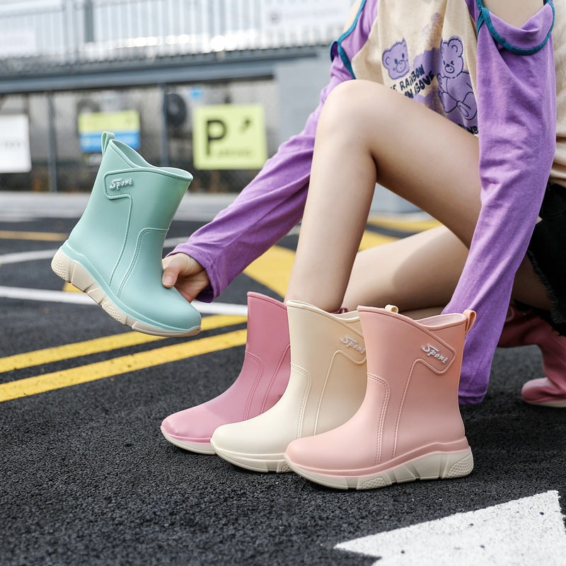 Rain Boots Ladies Kitchen Anti-slip