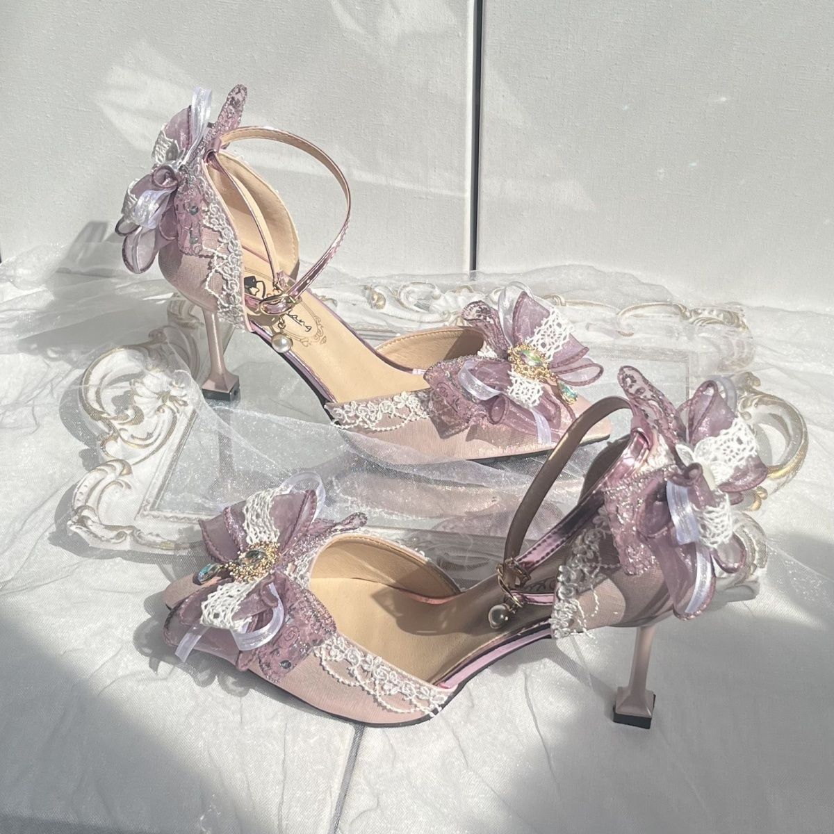 Gorgeous Flower Wedding Elegant Lolita Shoes