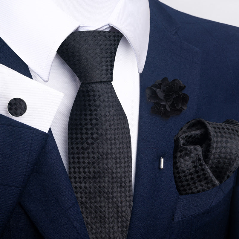 Men's Tie and Suit Pocket Square Set