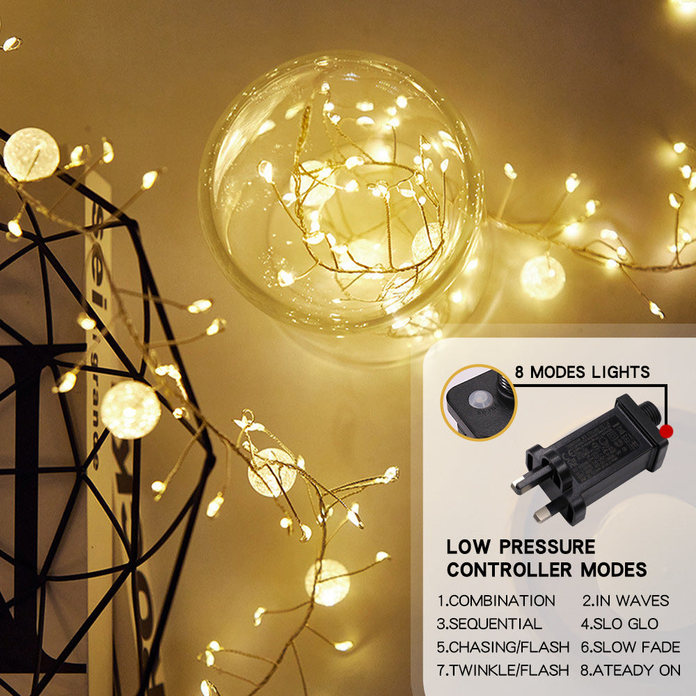 400LED 6M8M Mode Fairy Plug-in Indoor String