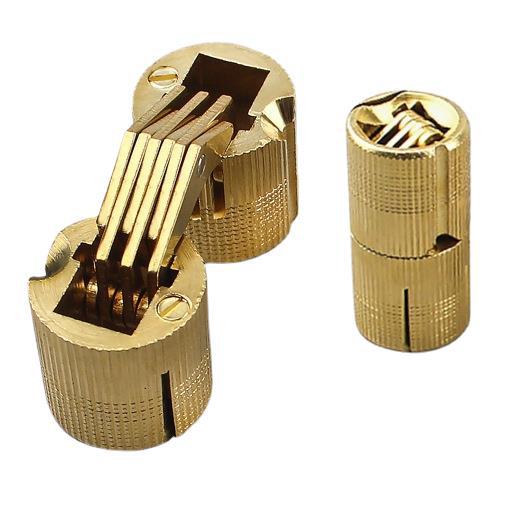 Folding Hidden Door Hinge 180 Degrees Parallel Copper Word Hinges Bucket Cylindrical Small Wooden Box Flip Hinge
