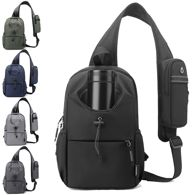 Oxford Cloth Kettle Bag Waterproof Shoulder Chest Bag