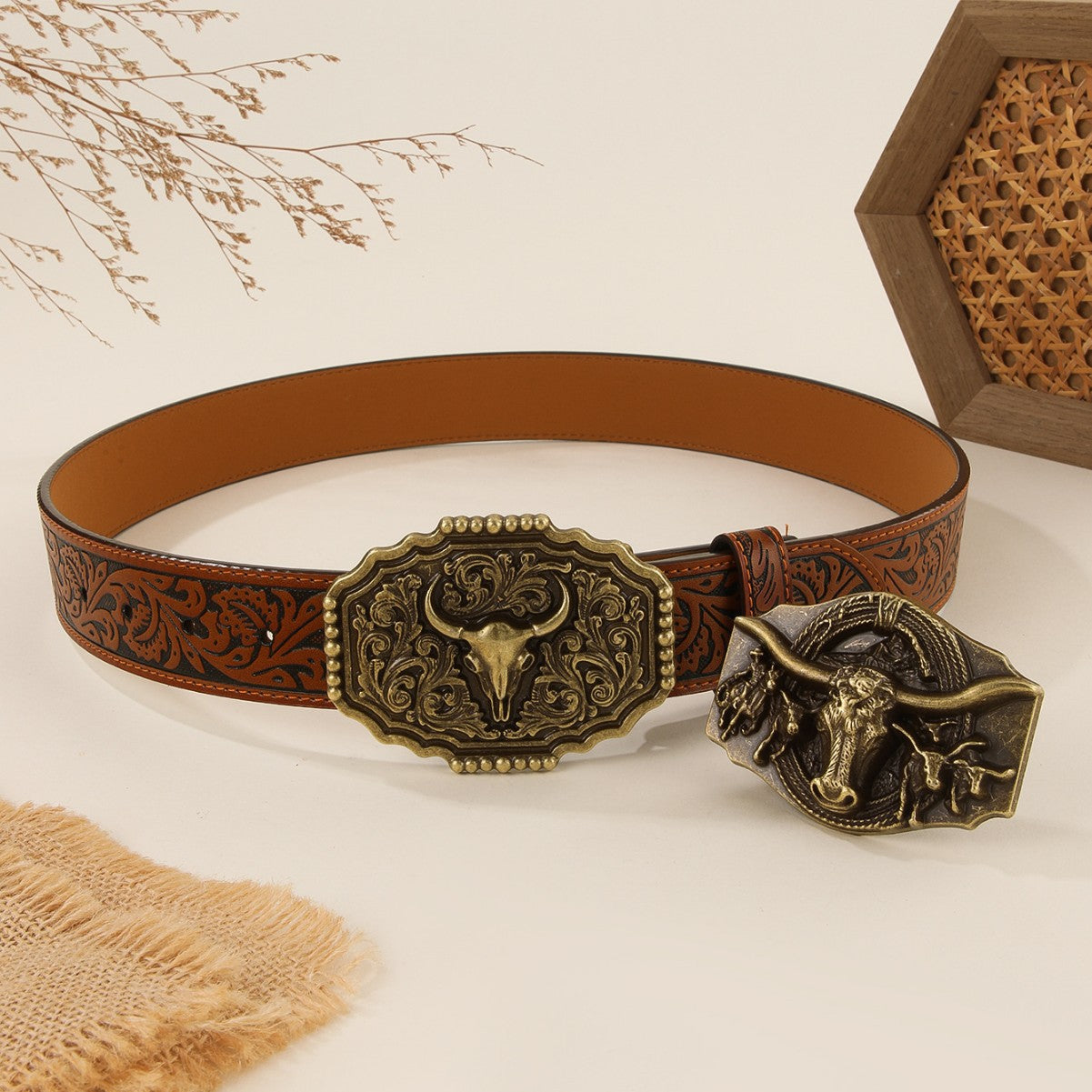 Western Denim Style Belt