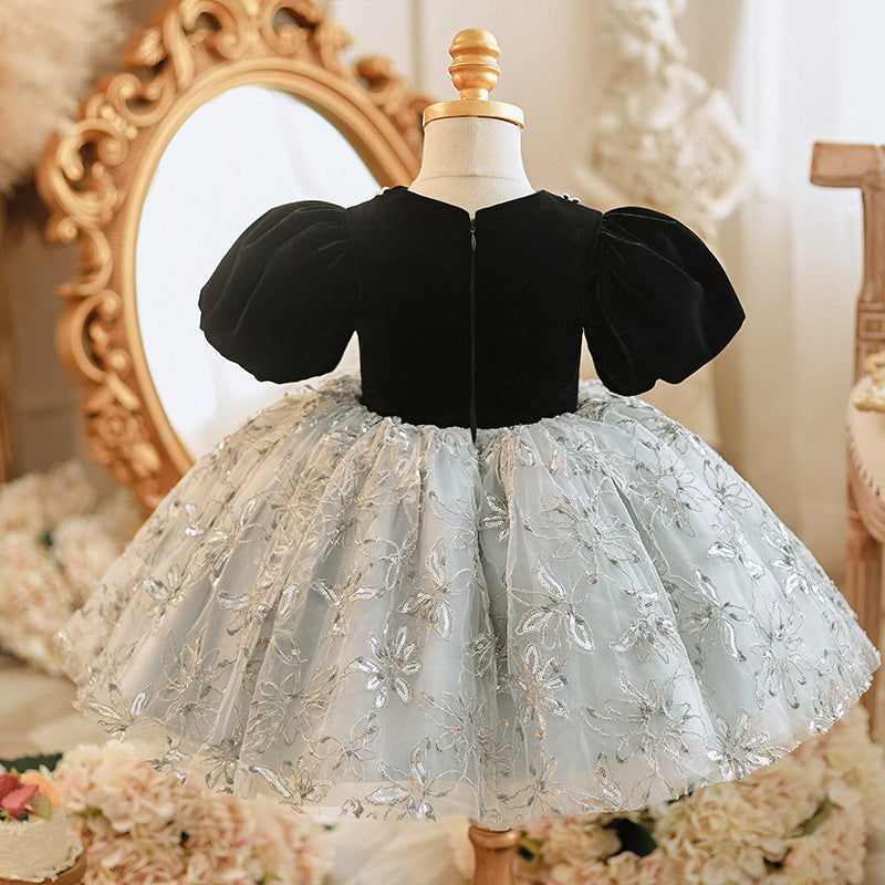 One-year-old Baby Girl Zhuazhou Small Dress Children Birthday Princess Dress