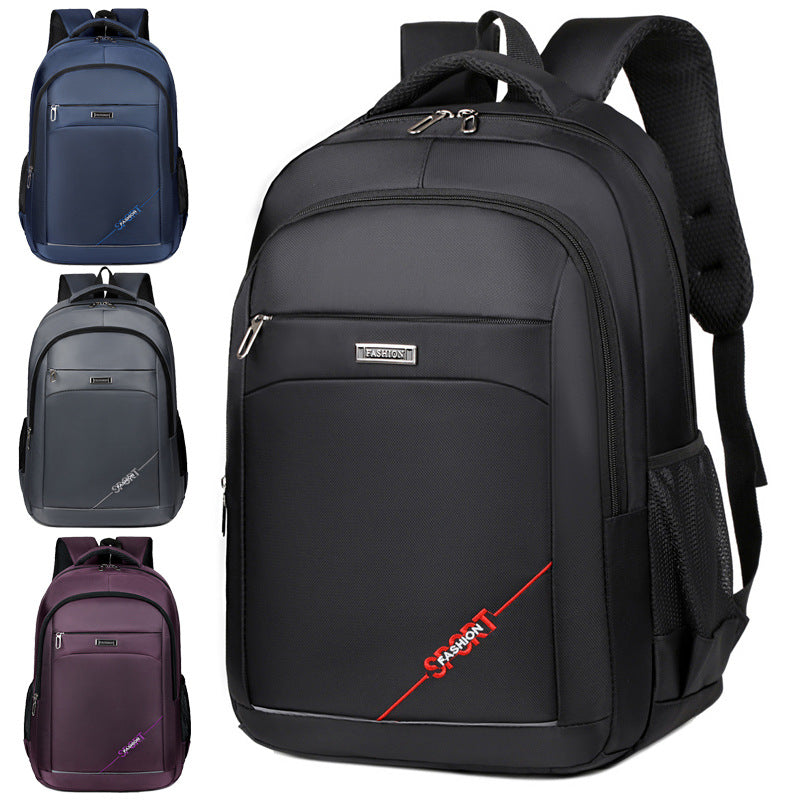 Men's Oxford Cloth Leisure Backpack Slim Fit Large Capacity