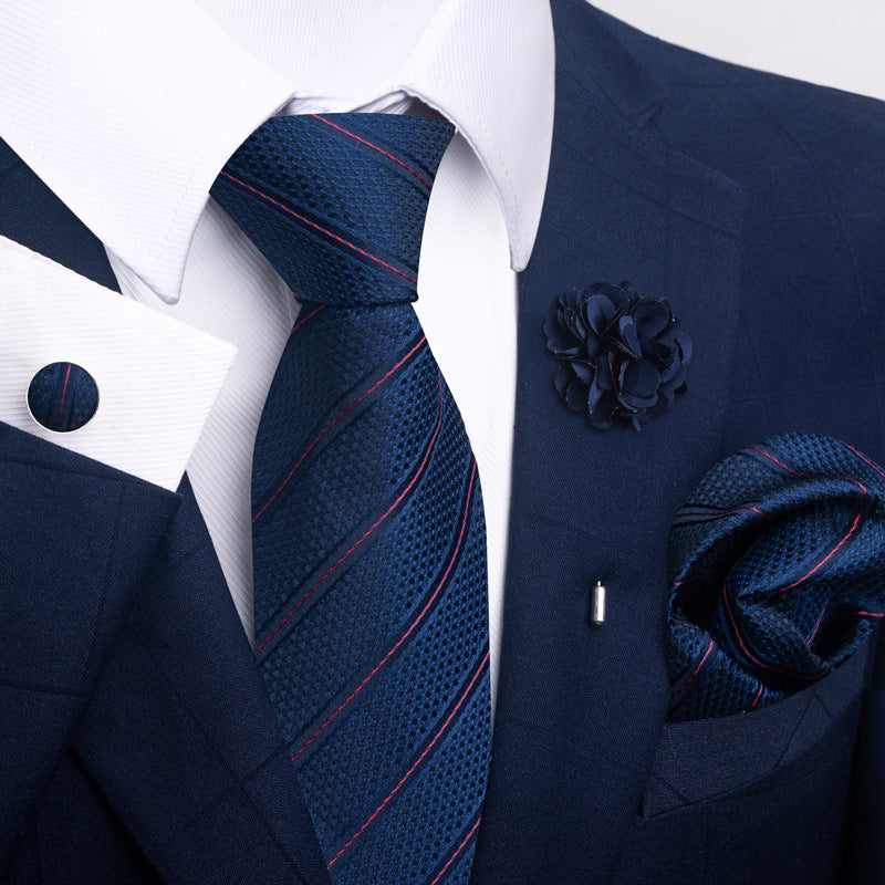 Men's Tie and Suit Pocket Square Set