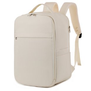 Unisex Structured Oxford Cloth Backpack Solid Color Capacity