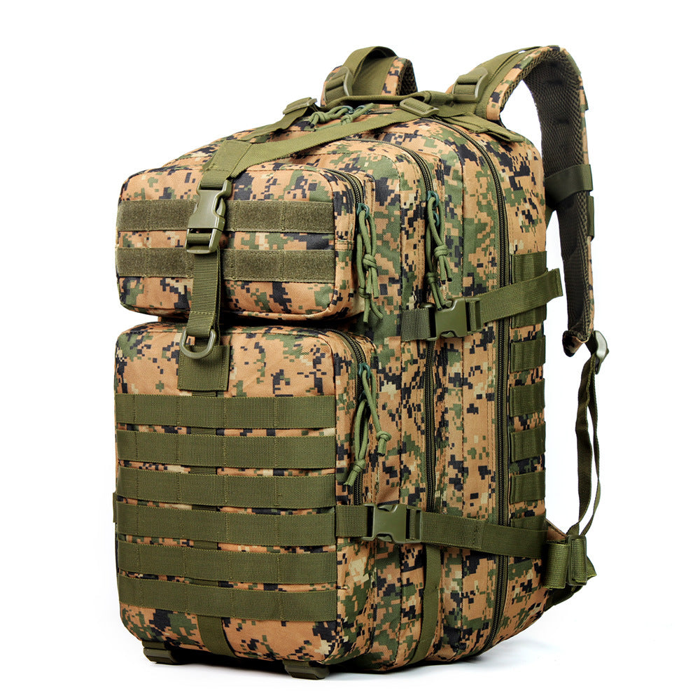 Unisex Oxford Fabric Camouflage Tactical Backpack 55L