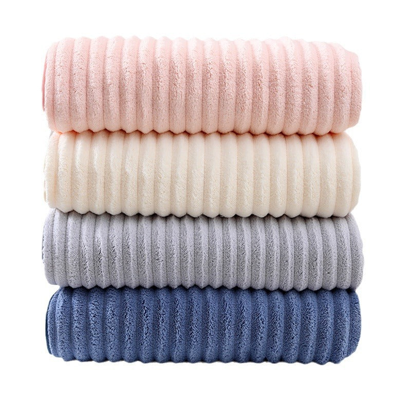 Absorbent Coral Fleece Home Beach Bath Towel
