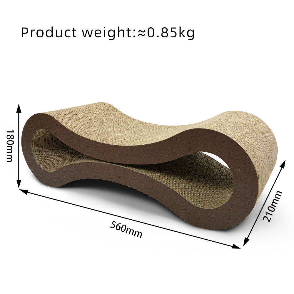 Eight-shaped Large Cat Toy Corrugated Paper