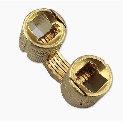 Folding Hidden Door Hinge 180 Degrees Parallel Copper Word Hinges Bucket Cylindrical Small Wooden Box Flip Hinge