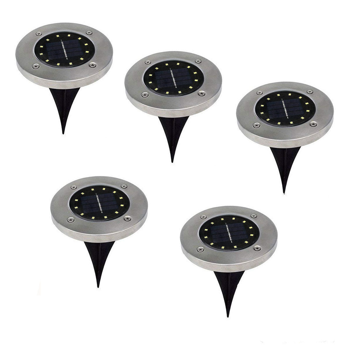 8led Solar Underground Light Stainless Steel Solar Lawn Lamp
