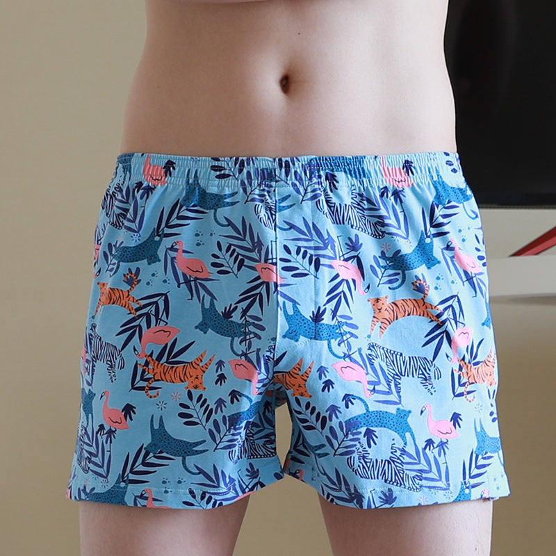 Men's Underwear Printed Loose Breathable Boxers