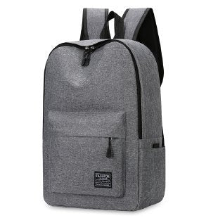 Unisex Slim Polyester Lined Backpack With USB Charging