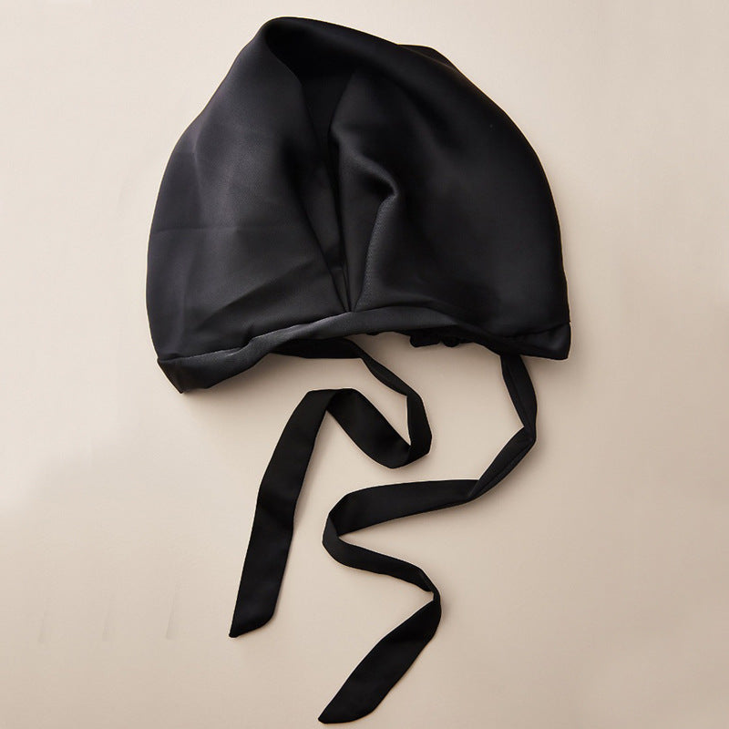Fashion Home Sleep Lunch Break Hair Care Hat Satin