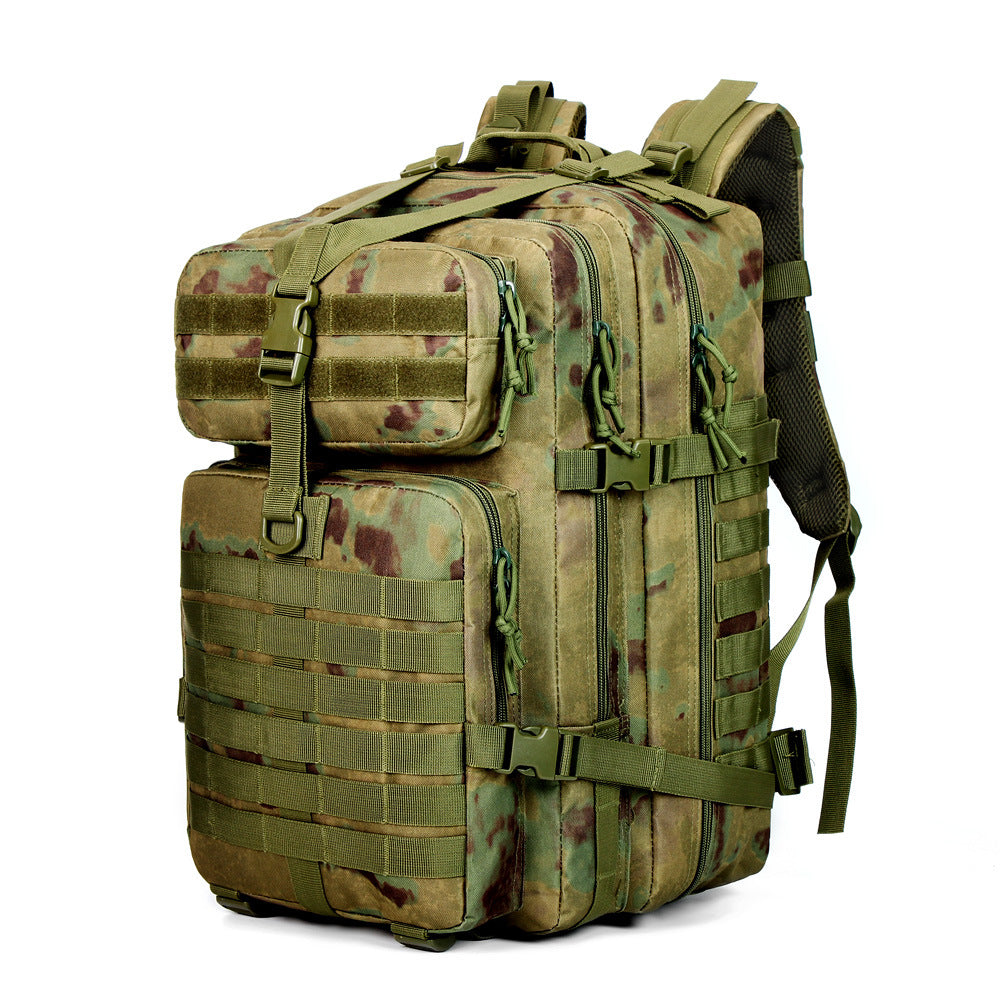 Unisex Oxford Fabric Camouflage Tactical Backpack 55L