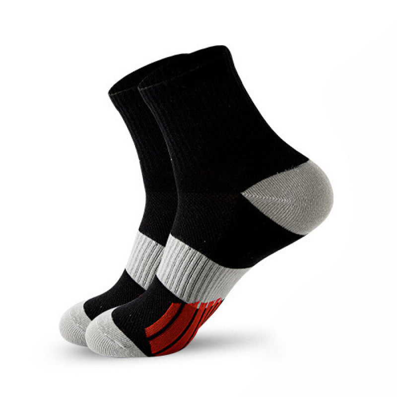 Men's Middle Tube Color Matching Basketball Socks
