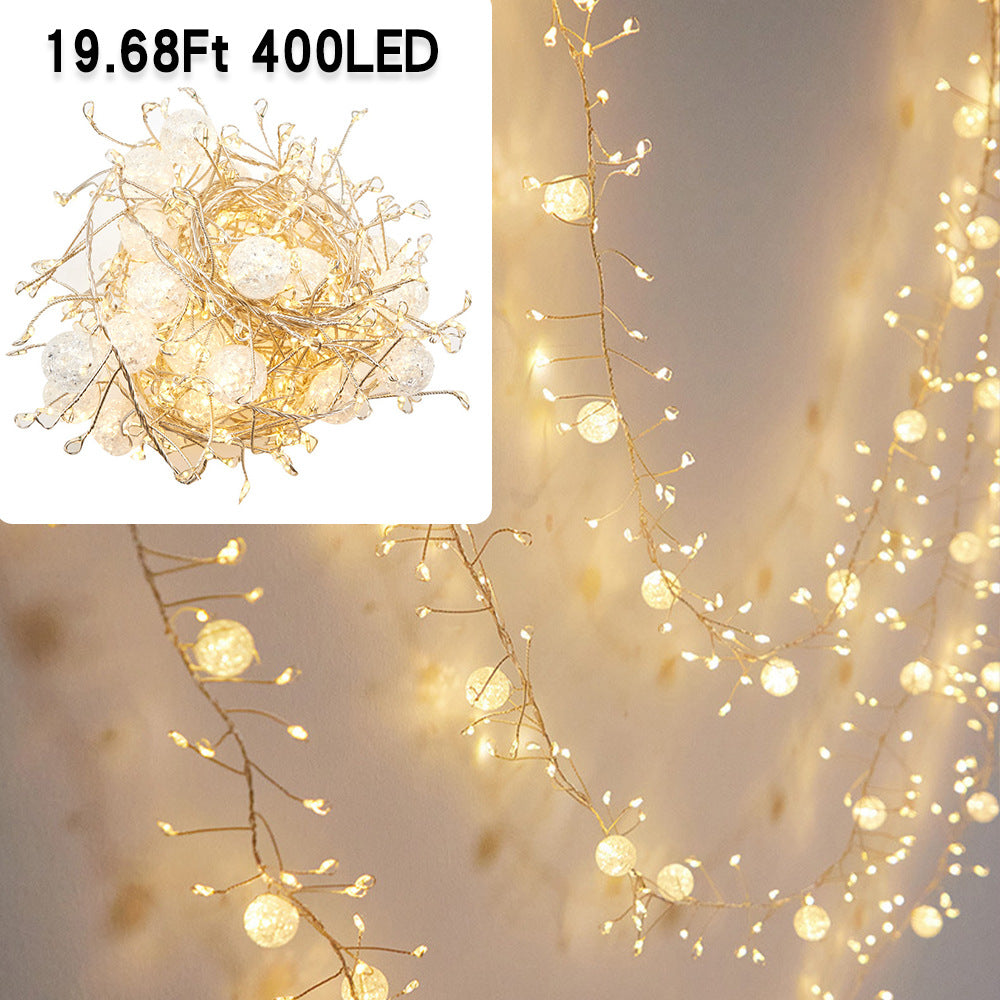 400LED 6M8M Mode Fairy Plug-in Indoor String
