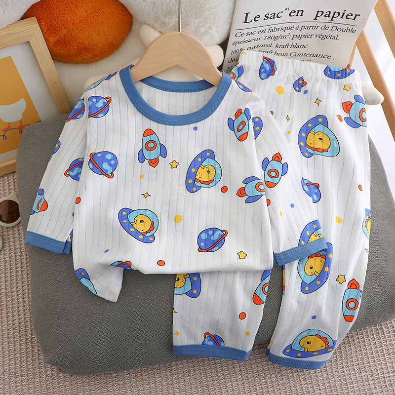 Children's Long-sleeved Trousers Homewear Suit