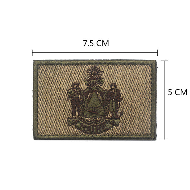Louisiana Montana Minnesota Velcro Epaulet – Embroidered Cloth Stickers