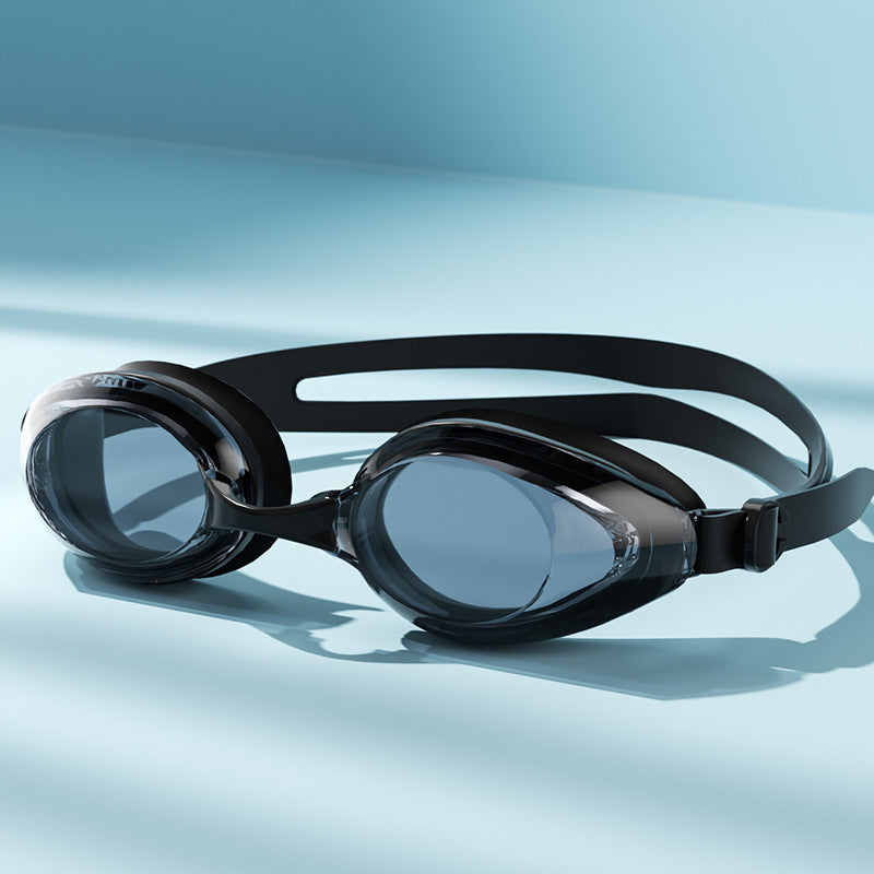 Large Frame HD Waterproof Anti-fog Swimming Goggles Swimming Cap