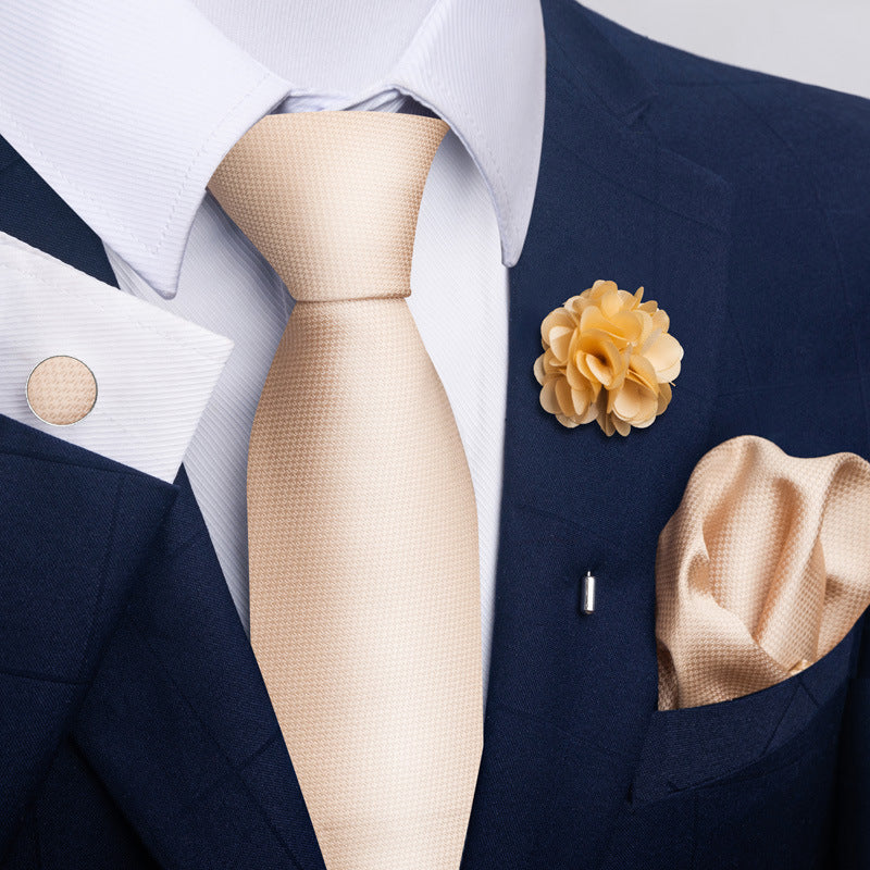 Men's Tie and Suit Pocket Square Set