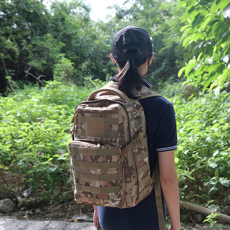 Unisex Tactical Backpack Oxford Fabric Rucksack Solid 20L