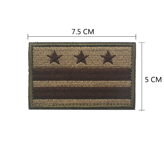 Louisiana Montana Minnesota Velcro Epaulet – Embroidered Cloth Stickers