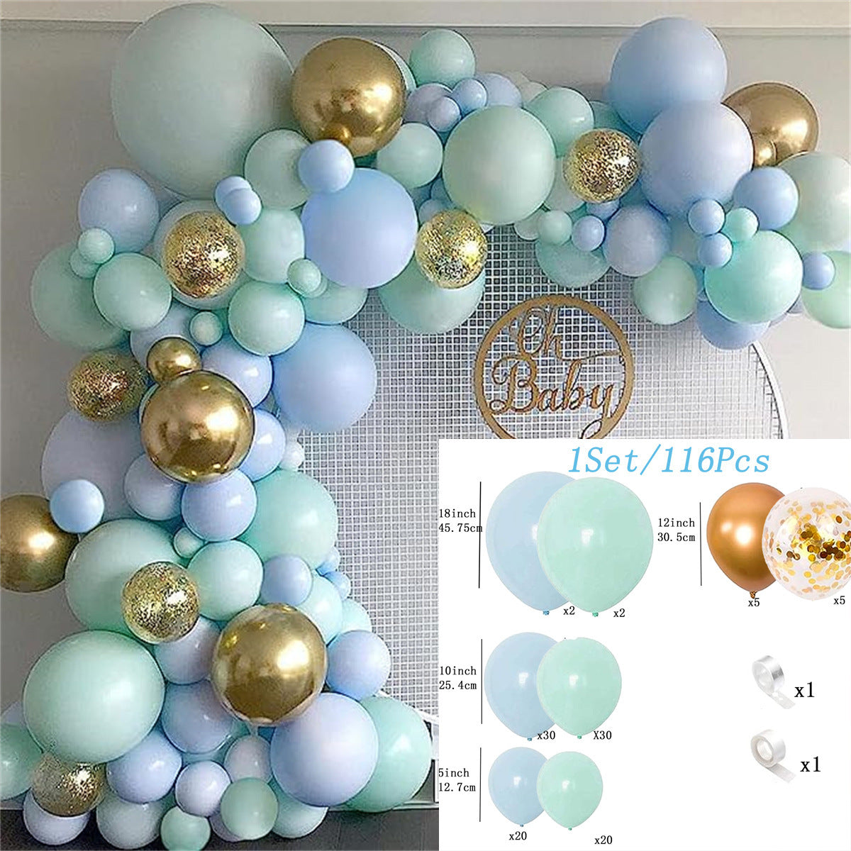 Party Balloon Layout Set Theme Decoration
