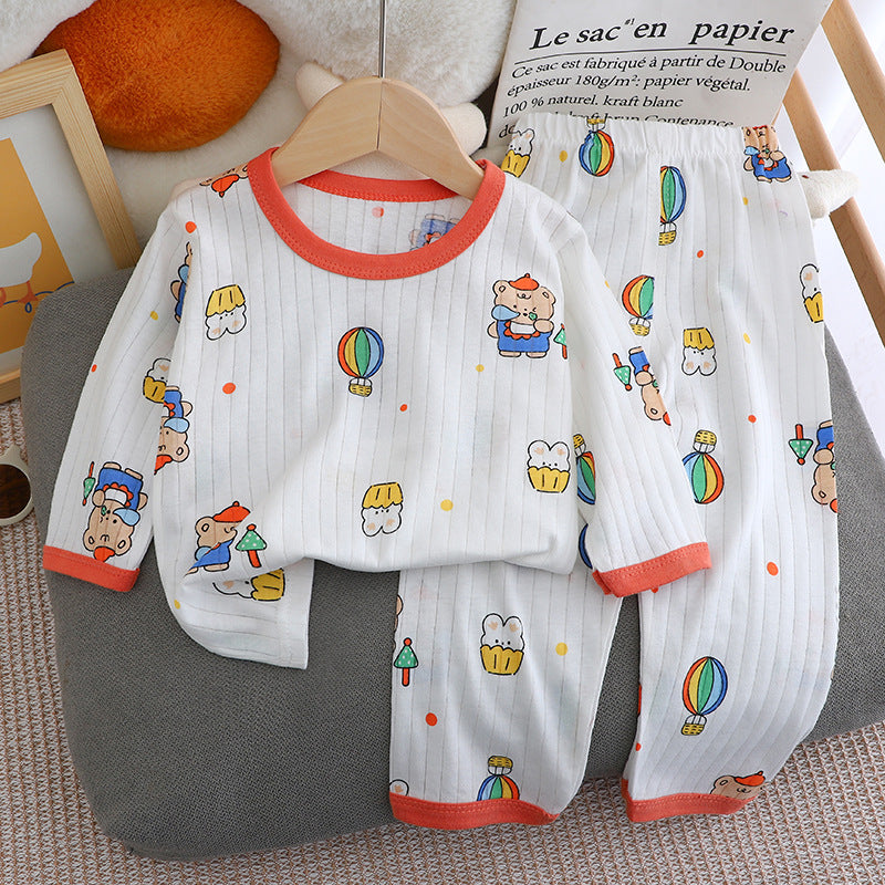 Children's Long-sleeved Trousers Homewear Suit