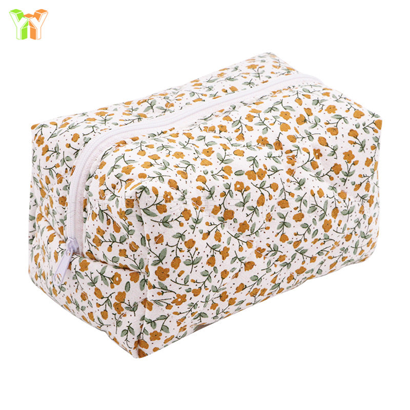 Floral Travel Makeup Bag – Multifunctional Large Capacity Cosmetic Organizer
