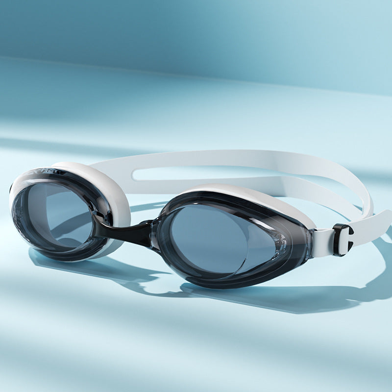 Large Frame HD Waterproof Anti-fog Swimming Goggles Swimming Cap