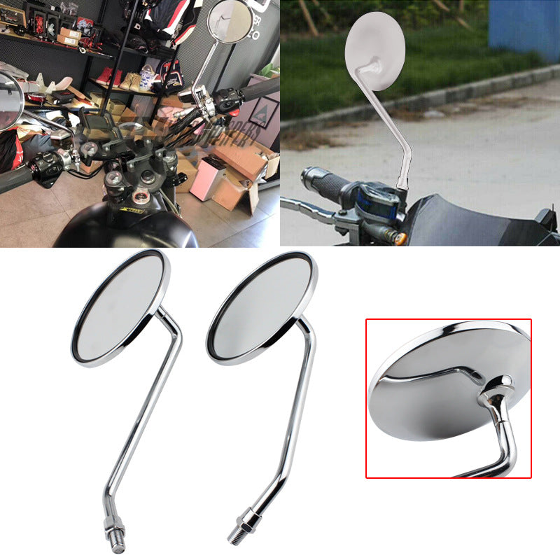 Motorcycle Rearview Mirror Of Electric Vehicle Modified Iron Rod Mirror Aluminum