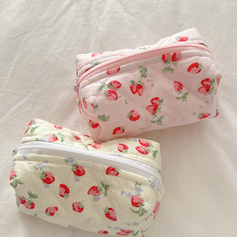 Floral Travel Makeup Bag – Multifunctional Large Capacity Cosmetic Organizer