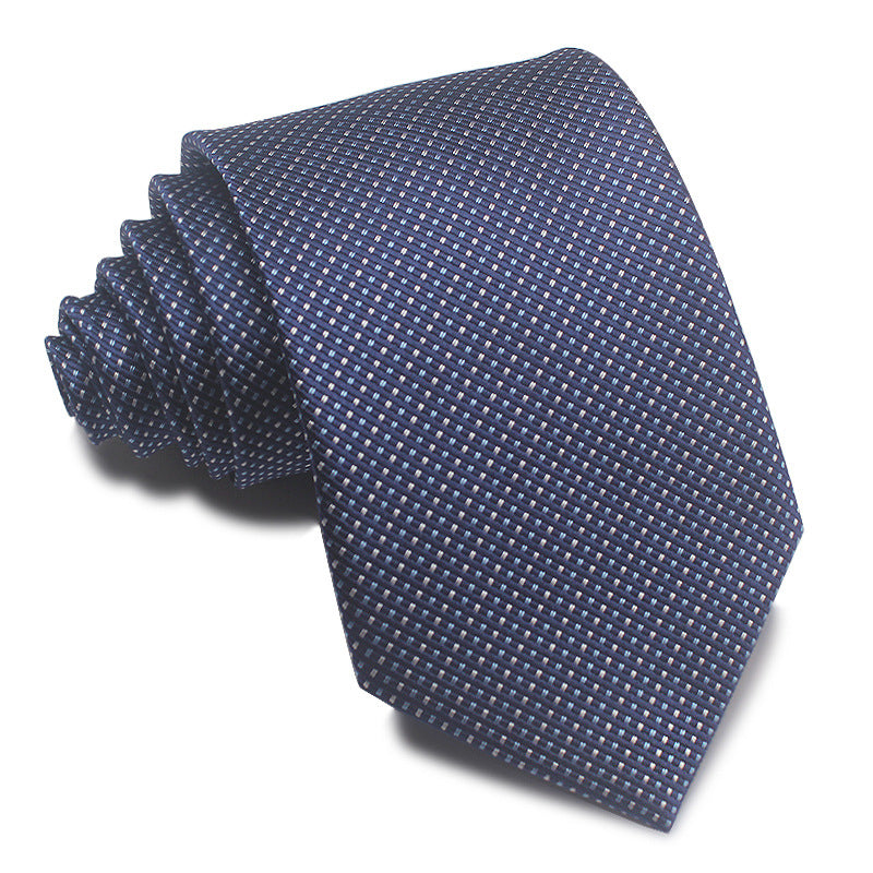 Men's 8cm Striped Polyester Jacquard Tie – Formal